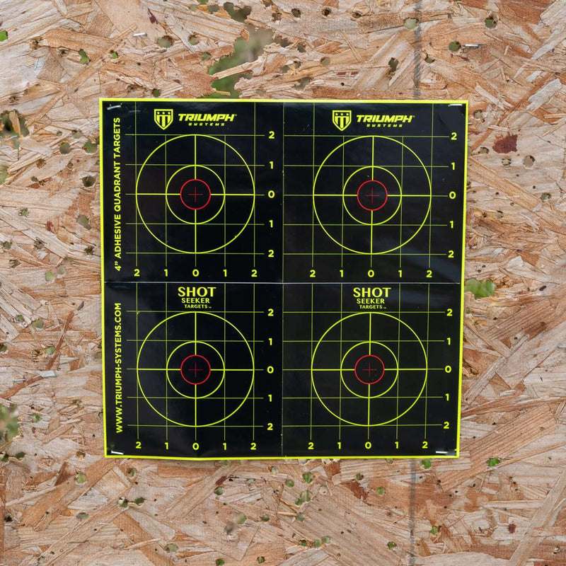 Shot Seeker 4" Adhesive Quadrant Targets - 10PK