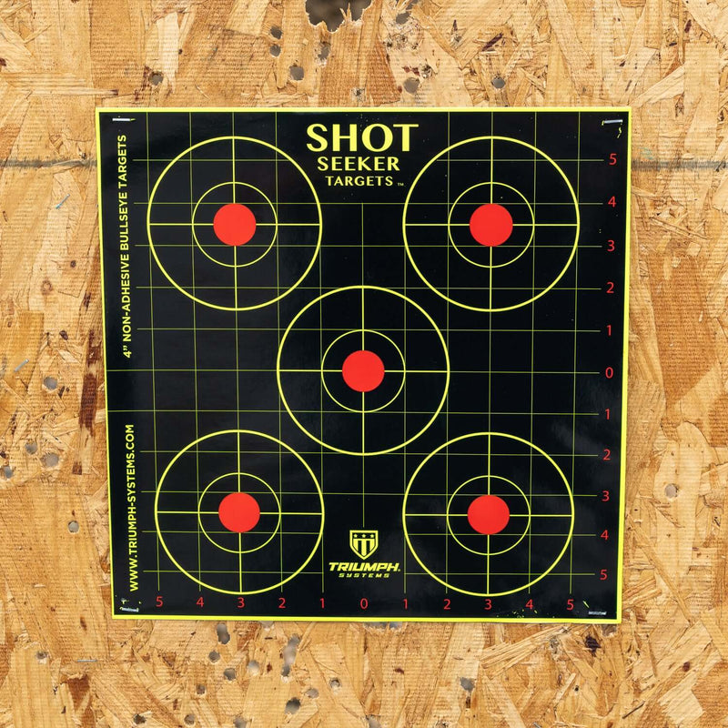 Shot Seeker 4" Non-Adhesive Bullseyes - 10PK
