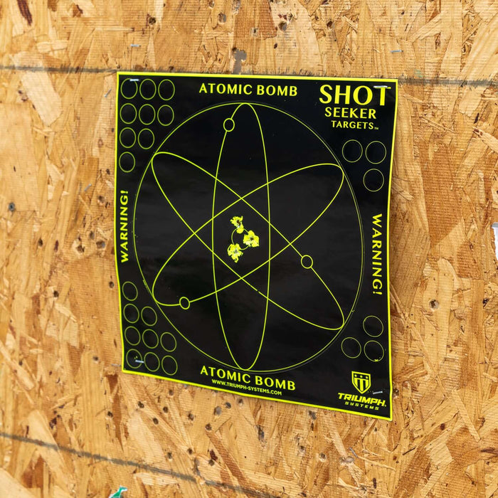 Shot Seeker Atomic Bomb Bullseye Target - 10PK