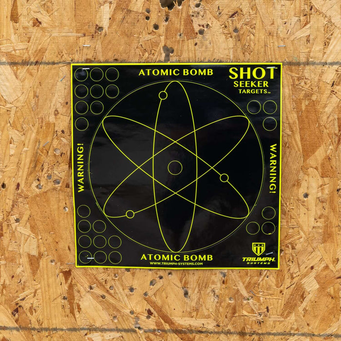 Shot Seeker Atomic Bomb Bullseye Target - 10PK