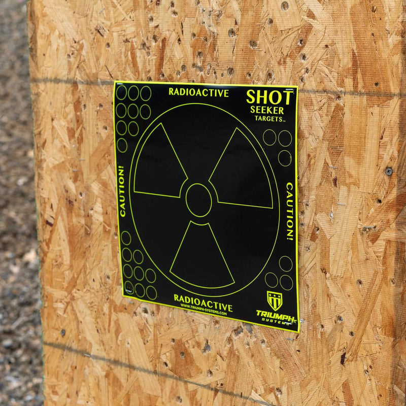 Shot Seeker Radioactive Bullseye Target - 10PK