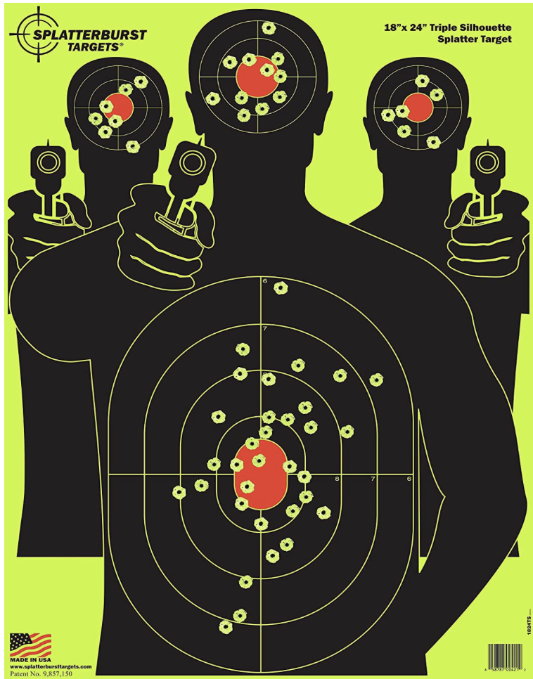 Reactive Targets - 18" x 24" Triple Silhouette