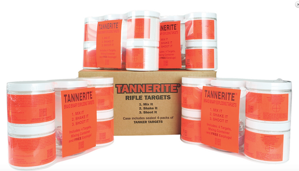 Tannerite 1BR 1 Pound Target Impact Enhancement Explosion White Vapor Centerfire Rifle Firearm 1 lb 4 Targets