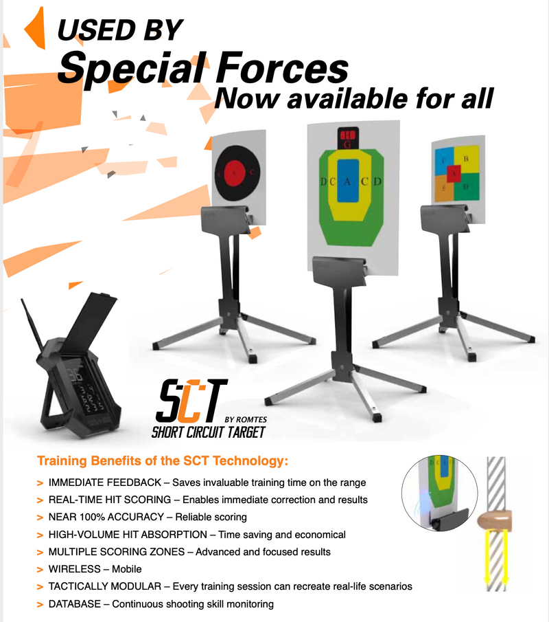 SCT Targets (to be used exclusively with SCT Pro Target System by Romtes)