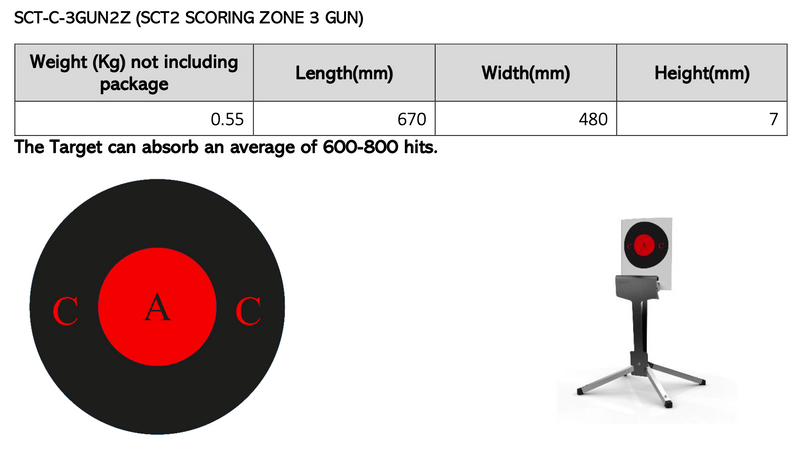 SCT Targets (to be used exclusively with SCT Pro Target System by Romtes)