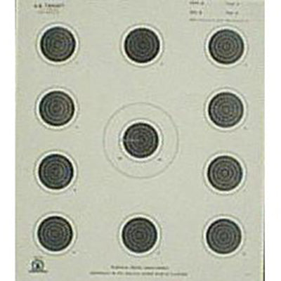 A-17 Official Target - 50ft Rifle Shooting | 10.5"x12"