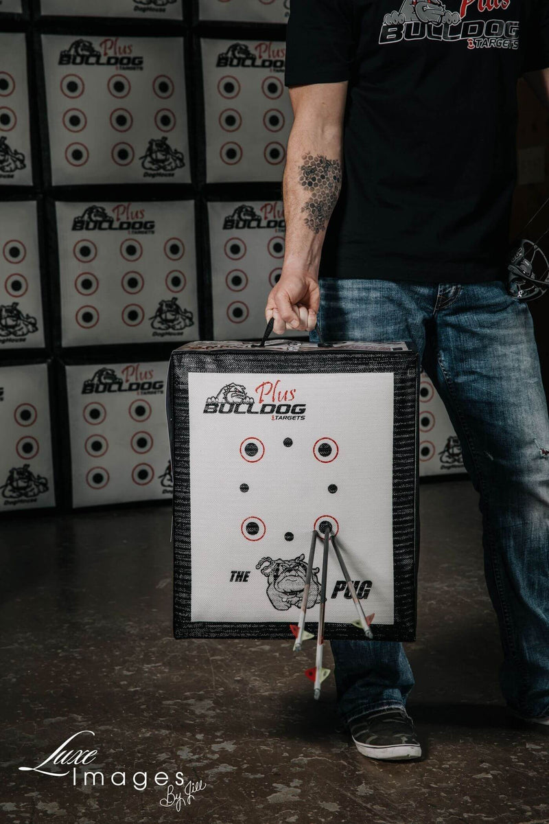 Bulldog Doghouse Pug Archery Target Plus