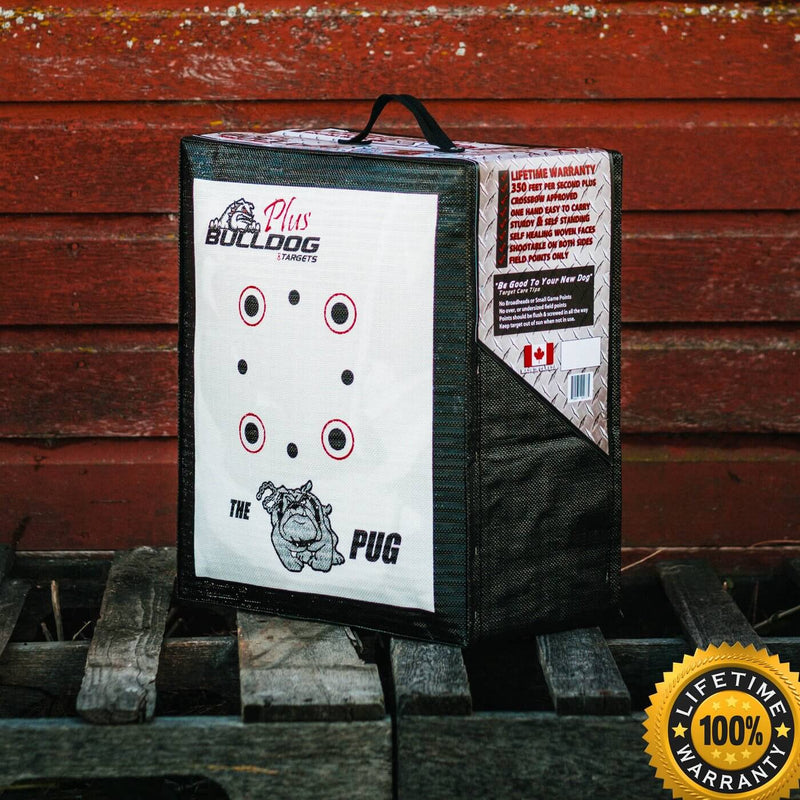 Bulldog Doghouse Pug Archery Target Plus