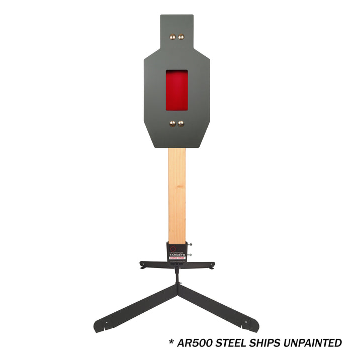 IPSC Rifle Rated Flapper Target - Static Stand
