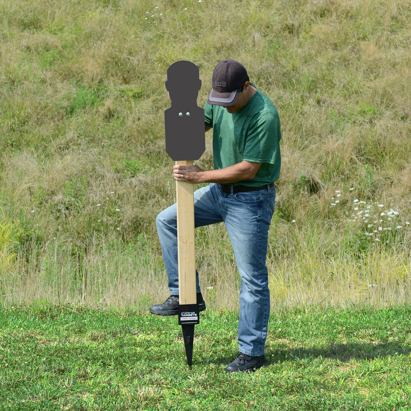 Stake Target - Human Silhouette - Handgun Rated