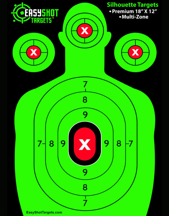 EZ Shot Green Silhouette Target | 12"x18"