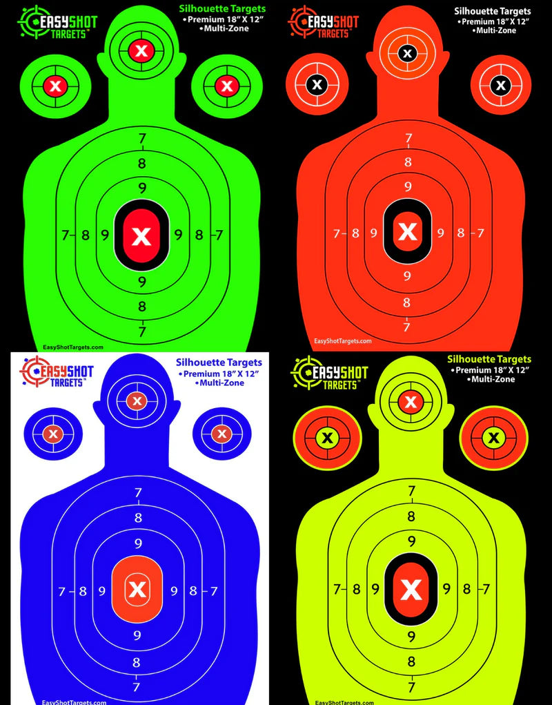 EZ Shot Multi-Color Silhouette Target | 12