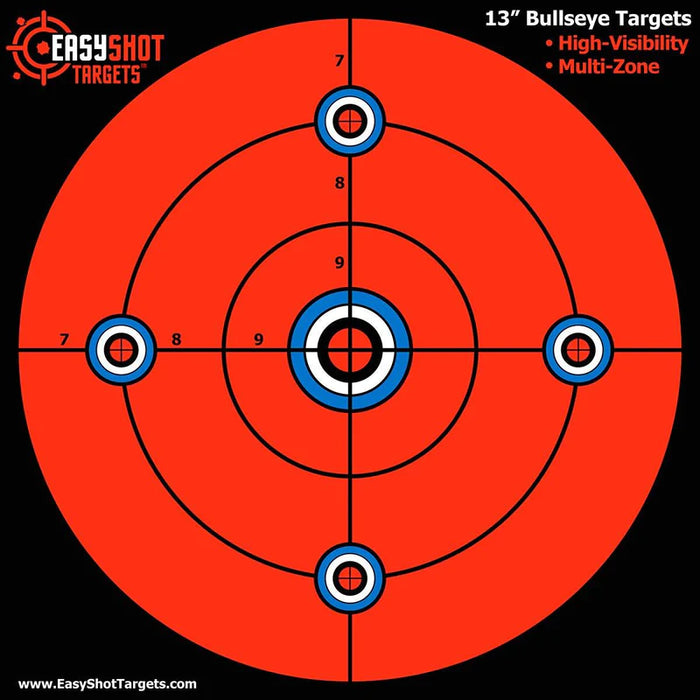 EZ Shot Orange Bullseye Target | 13"x13"