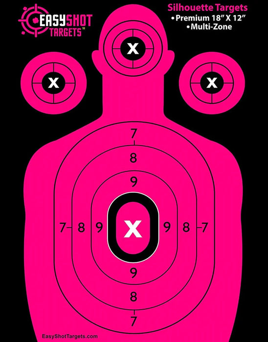 EZ Shot Pink Silhouette Target | 12"x18"