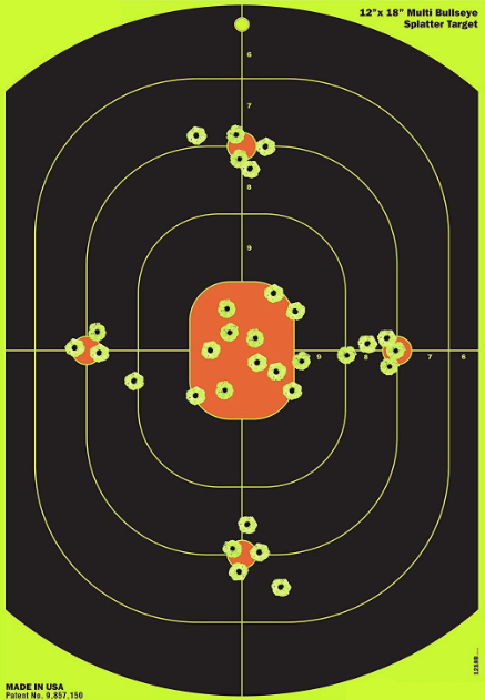 Reactive Targets - 12"x18" Bullseye