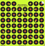 Reactive Targets - 1 inch adhesive targets (62 per sheet) — image 1