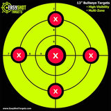 EZ Shot Yellow Bullseye Target | 13"x13" — image 1