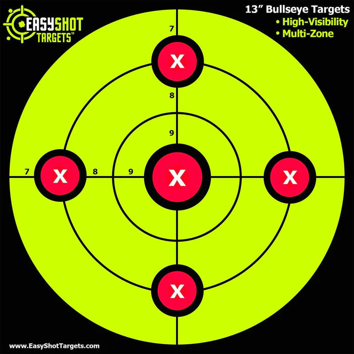 EZ Shot Yellow Bullseye Target | 13"x13"