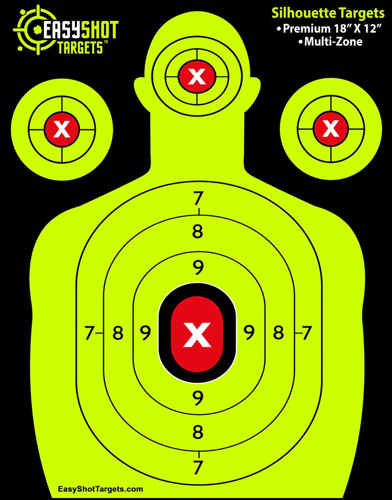 EZ Shot Yellow Silhouette Target | 12