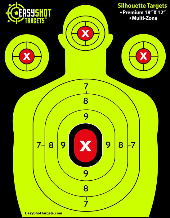 EZ Shot Yellow Silhouette Target | 12"x18"