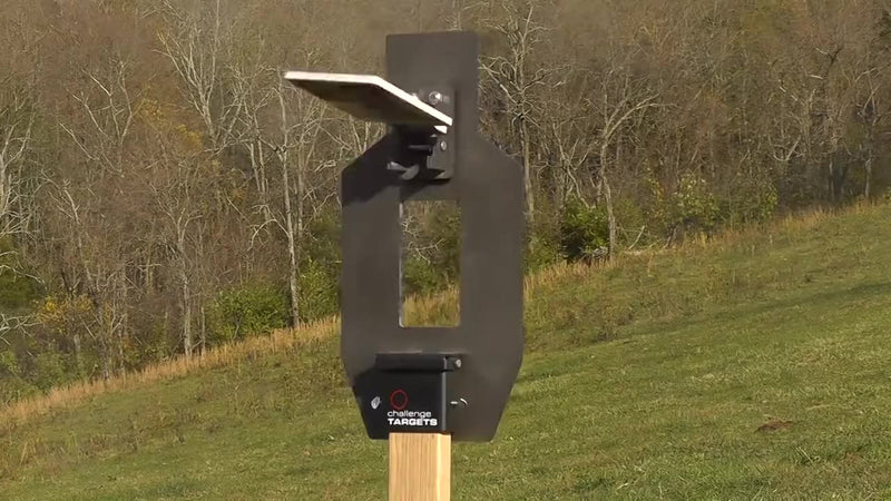 IPSC Rifle Rated Flapper Target - Static Stand review video