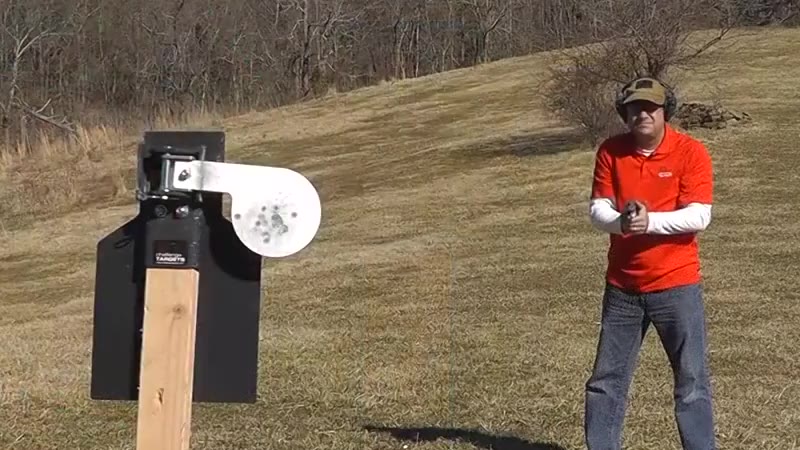Handgun Paddle Target - Static Stand review video